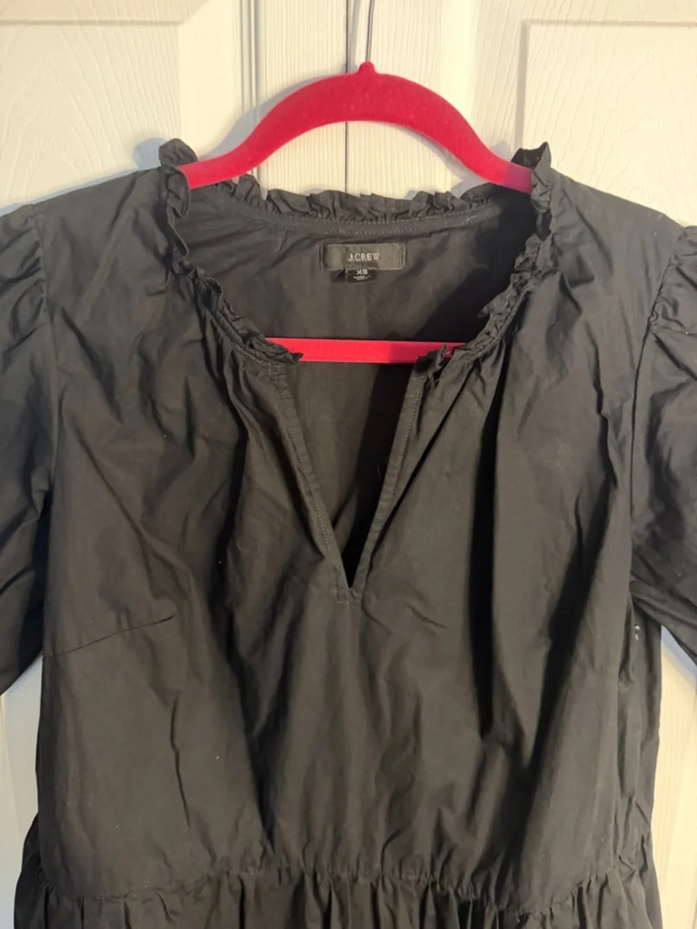 J. Crew Dresses Tiered Popover black XS